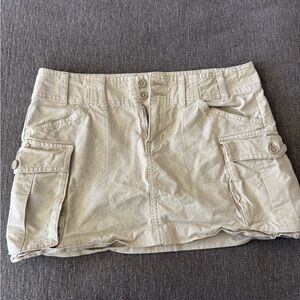 Brandy Melville Cream Cargo Skirt